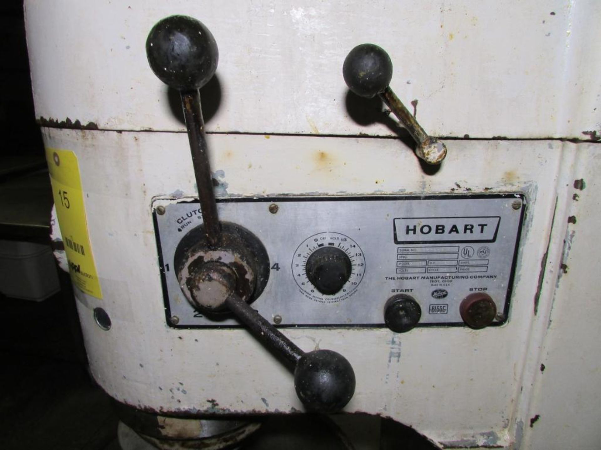 Hobart M-802 80 Quart Commercial Mixer. 20" Diameter x 18" Mixing Bowl, 2HP 220V 60Hz 3PH. S/N- 1837 - Image 8 of 9