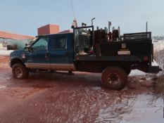 2001 Ford 4x4 flatbed truck, model F350