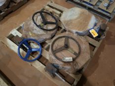 Lot of (3) manual butterfly valves