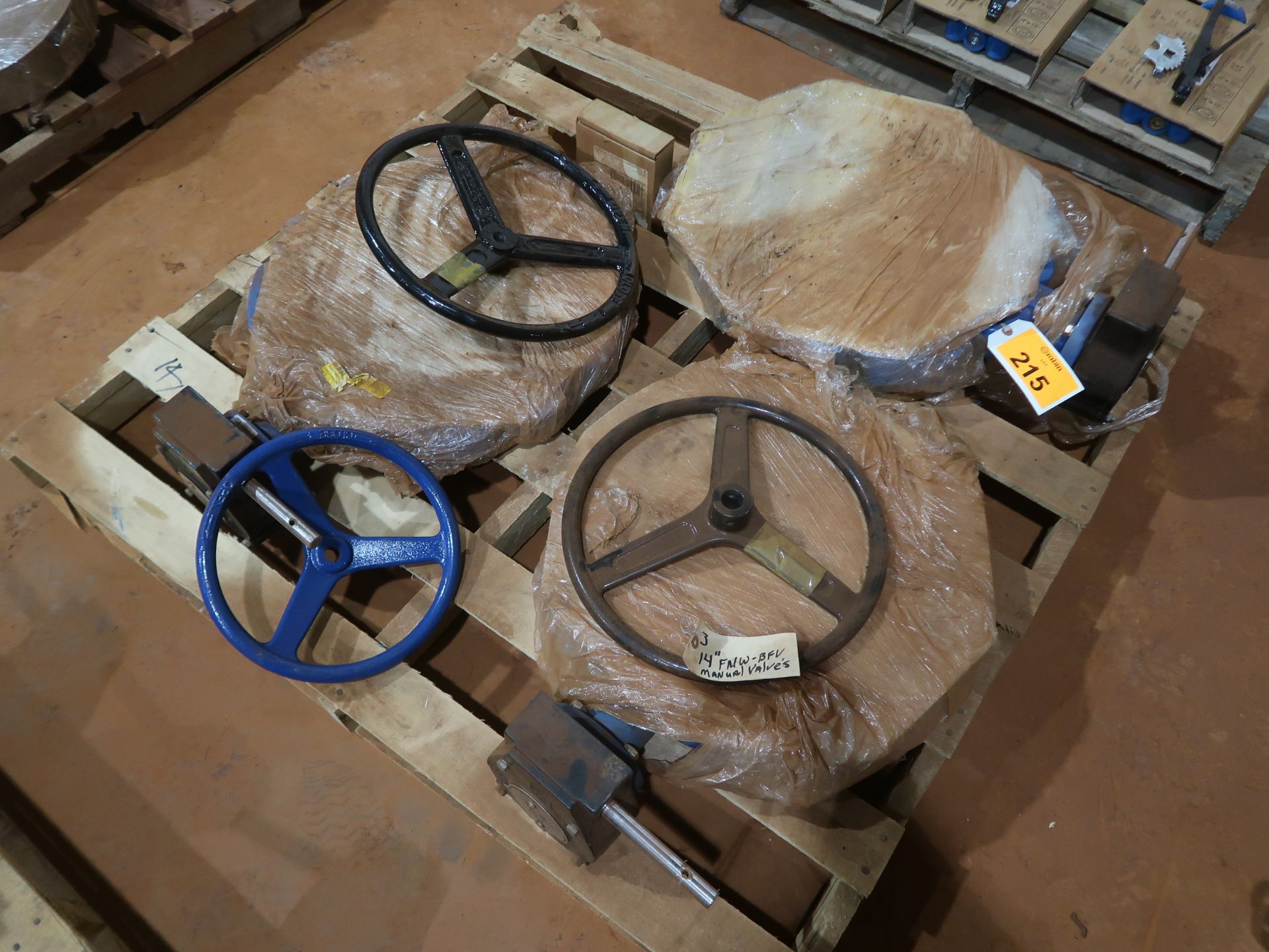 Lot of (3) manual butterfly valves