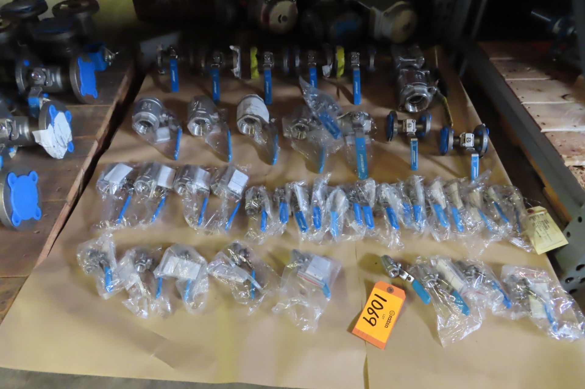 Ball Valves, Lot (55) assorted size, stainless, contents on (2) pallets [Area: Piedmont Storeroom] - Image 2 of 2