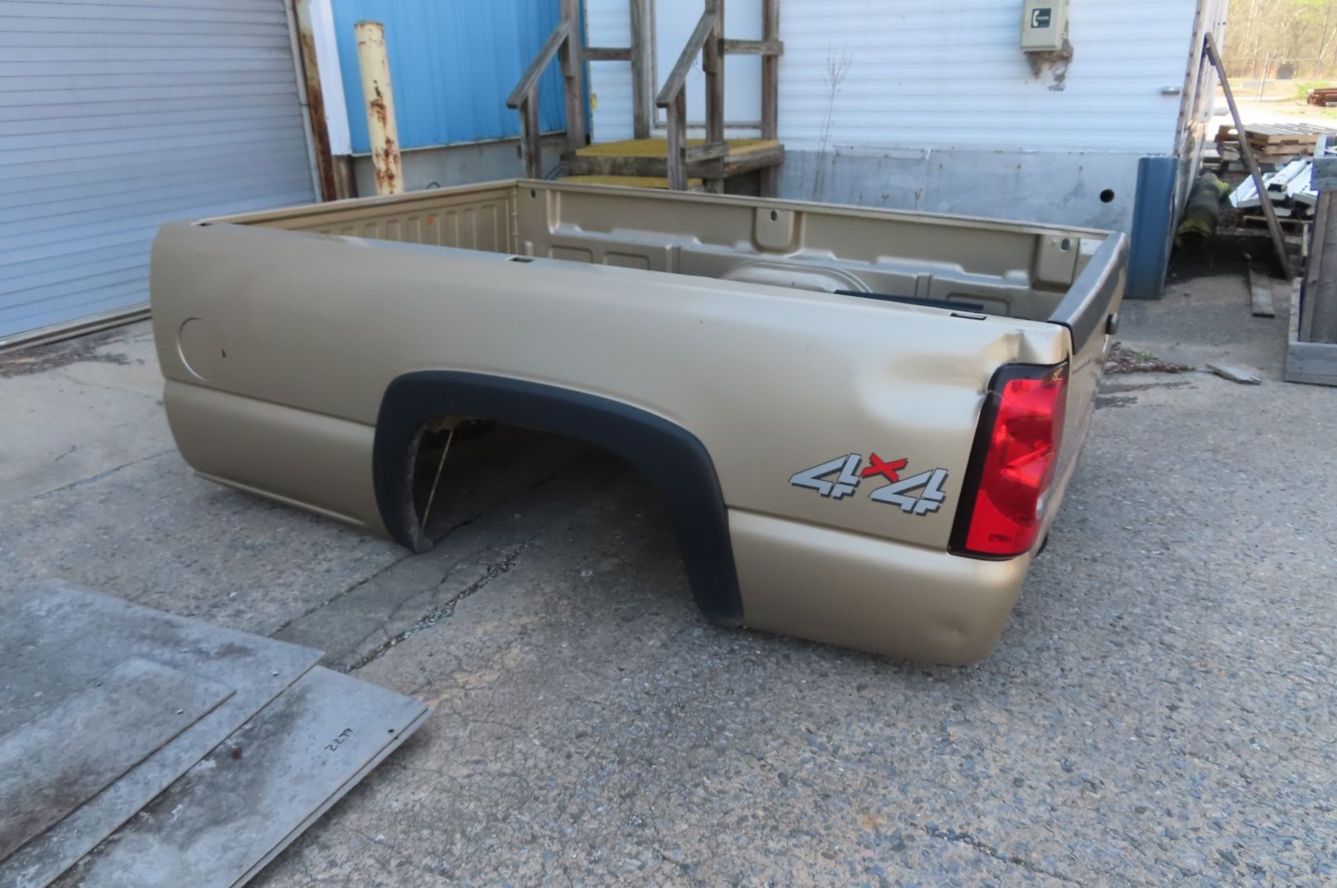 Chevrolet truck bed, 8', with bumper [Area: Outside Warehouse]