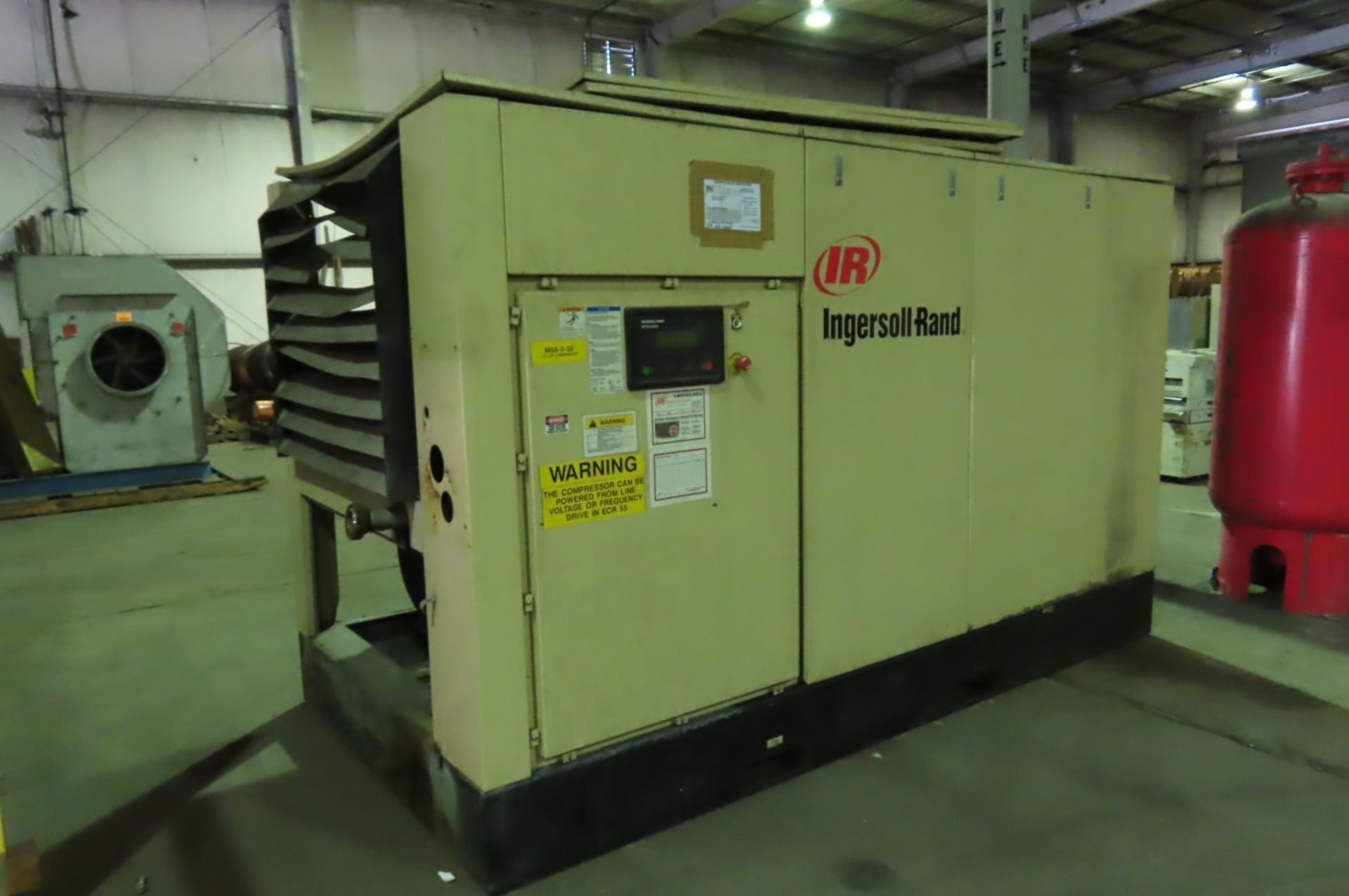 Ingersoll Rand air compressor, mod SSRXF150, s/n UO6336, 739 CFM cap, 100 psi, 460V [Area: Savage - Image 2 of 2