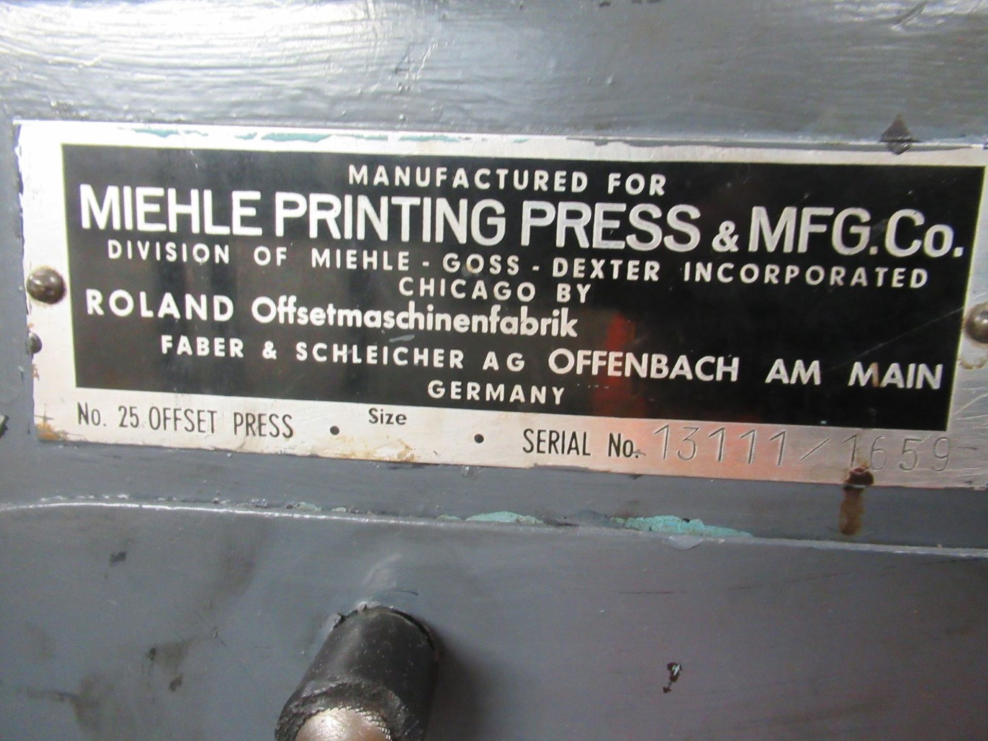 2 Color Printing Press - Image 3 of 5