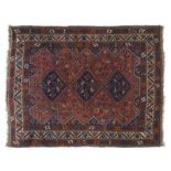 . A Shiraz rug Persia, early 20th century.
