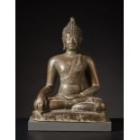 Arte Sud-Est Asiatico A large bronze sculpture of Bussha Thailand, Lan Na Kingdom, 16th-17th centur