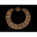 Arte Himalayana A devotional gilted metal necklace encrusted with corals Nepal, Kathmandu valley, N