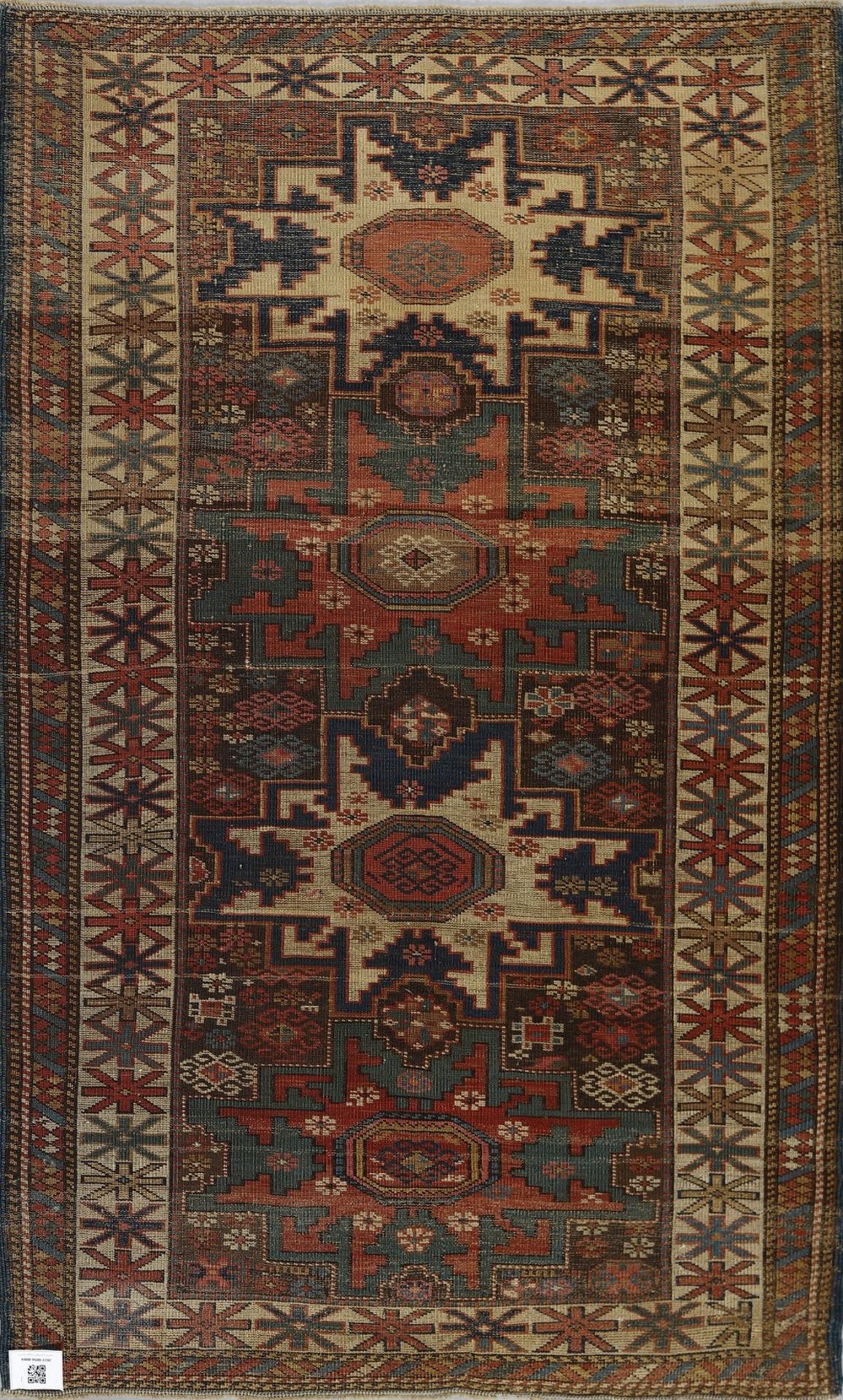 .  A Shirvan Lesghi rug Caucasus, Azerbaijian, Shirvan, second half 19th century . - Bild 4 aus 4