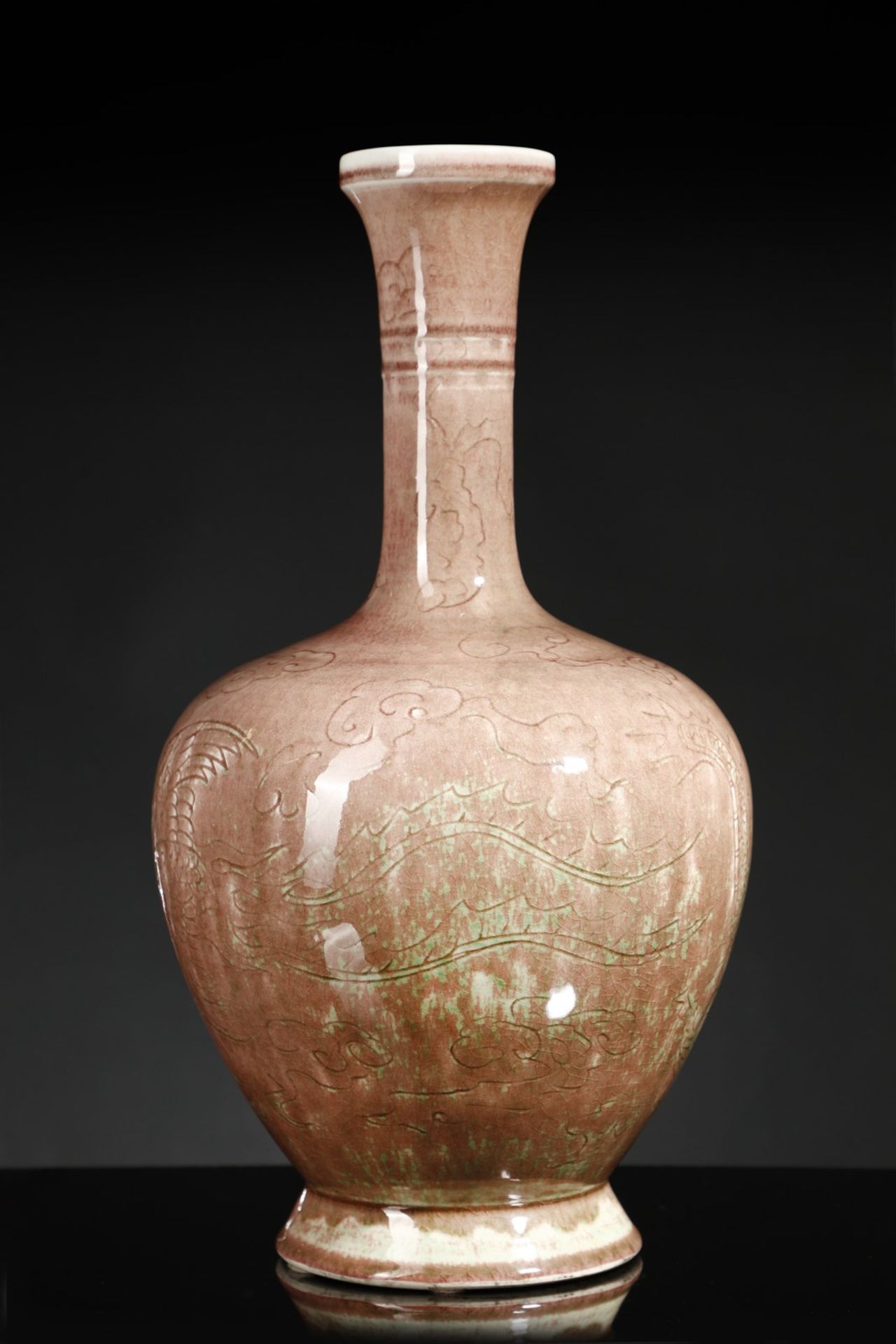 Arte Cinese  A peachbloom globular vaseChina, Qing dynasty, 19th century. - Bild 2 aus 4