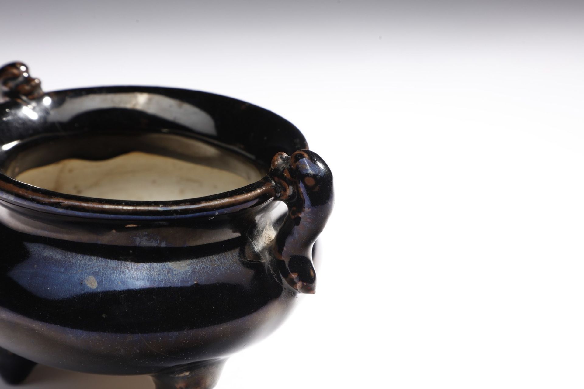 Arte Cinese  A blackware ding censer China Song. - Bild 4 aus 5