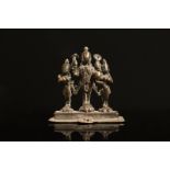 Arte Himalayana A bronze triptych depicting Vishnu and his spouses Nepal, 16th-17th century .