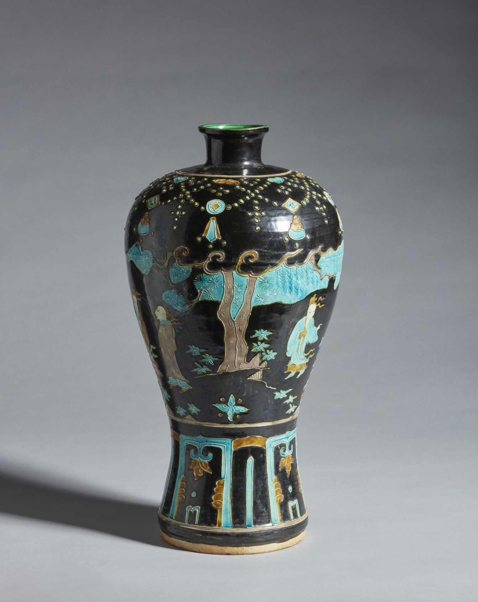 Arte Cinese A Fahua pottery meiping China, 20th century . - Image 2 of 3