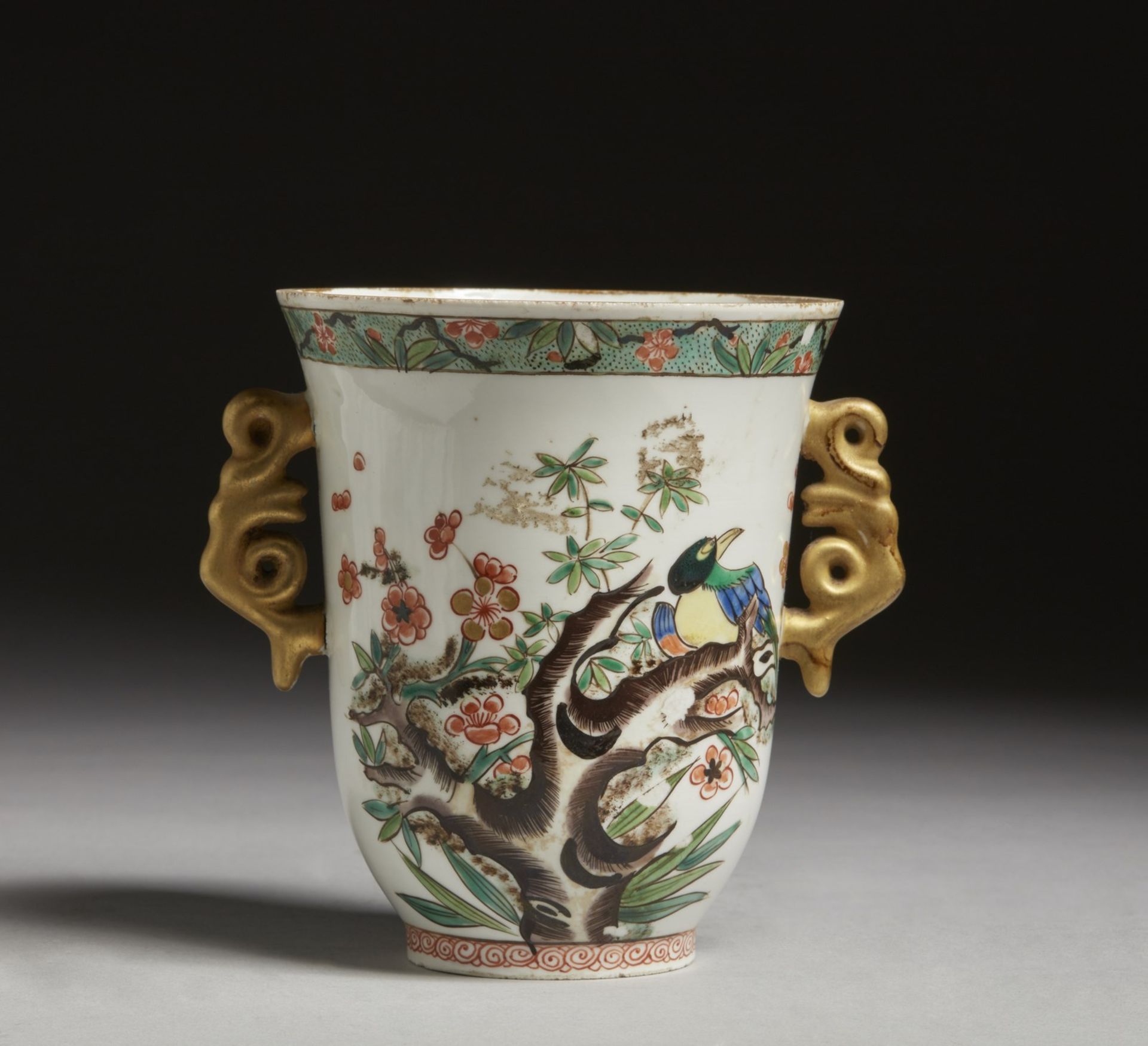 Arte Cinese Two famille verte porcelain cups China, 17th-18th century . - Image 4 of 6