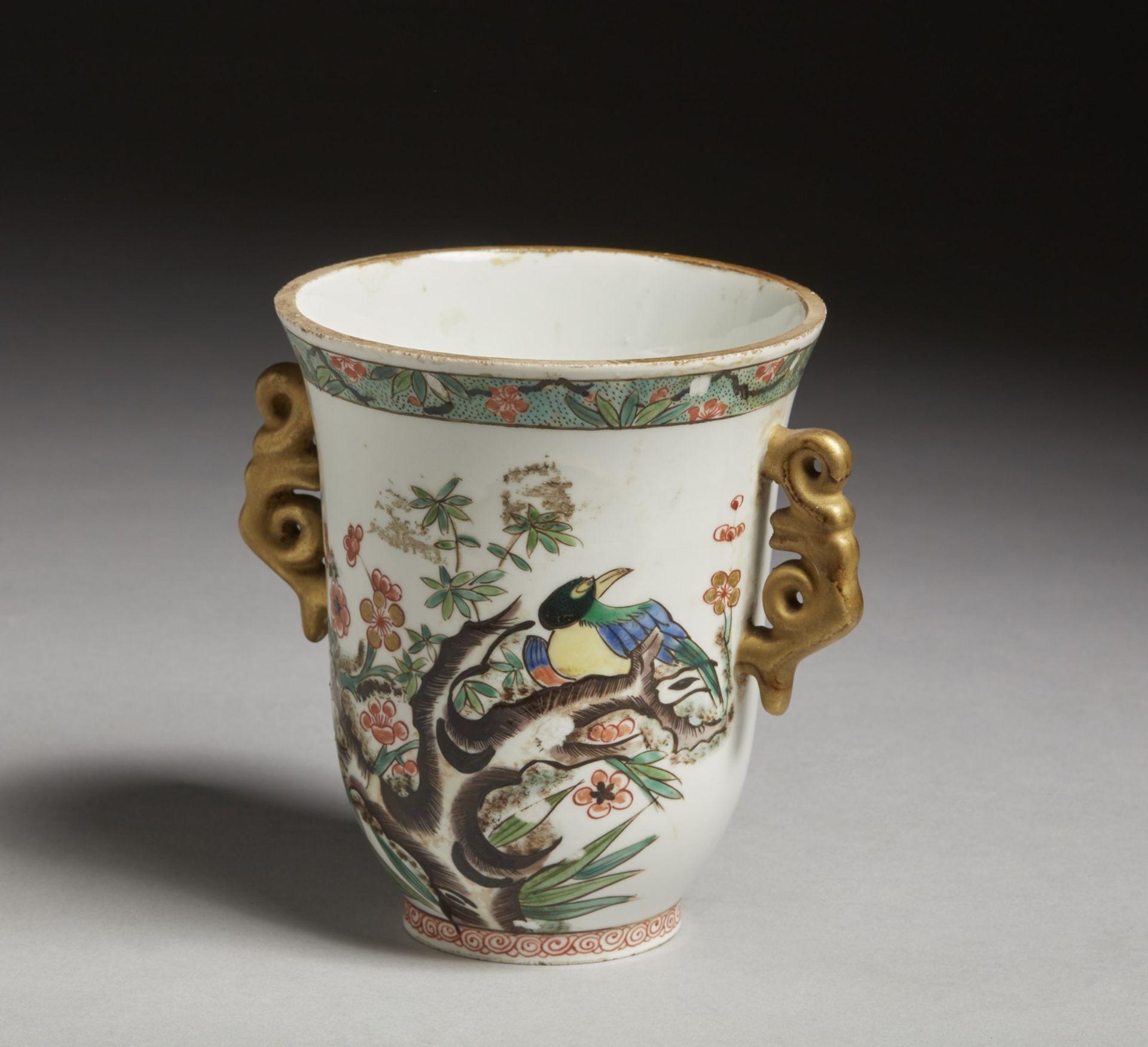 Arte Cinese Two famille verte porcelain cups China, 17th-18th century . - Image 2 of 6