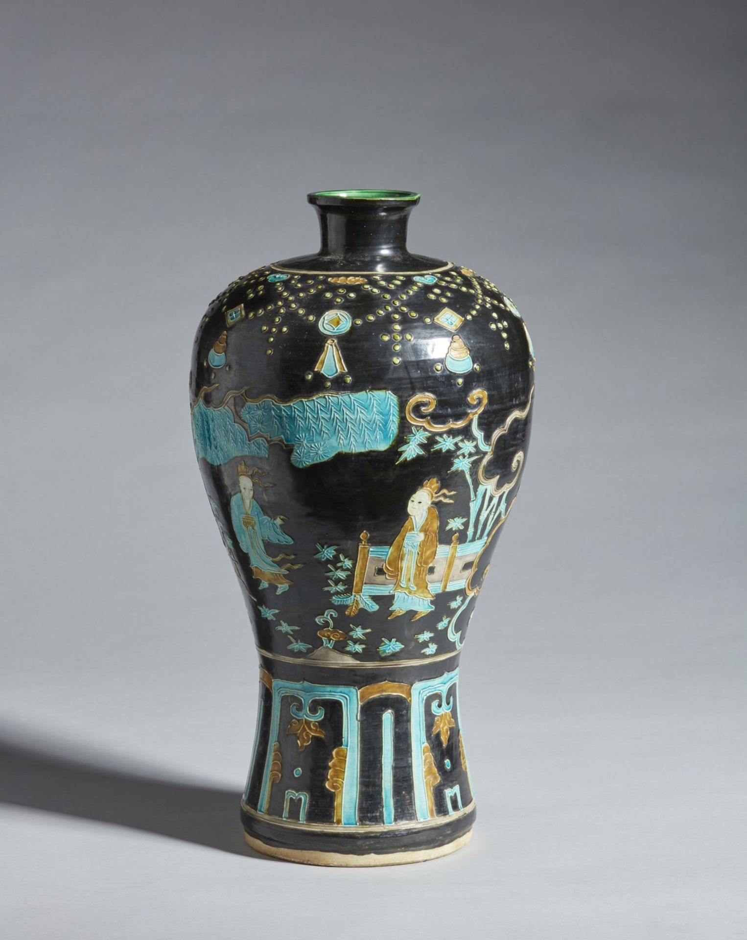 Arte Cinese A Fahua pottery meiping China, 20th century . - Image 3 of 3