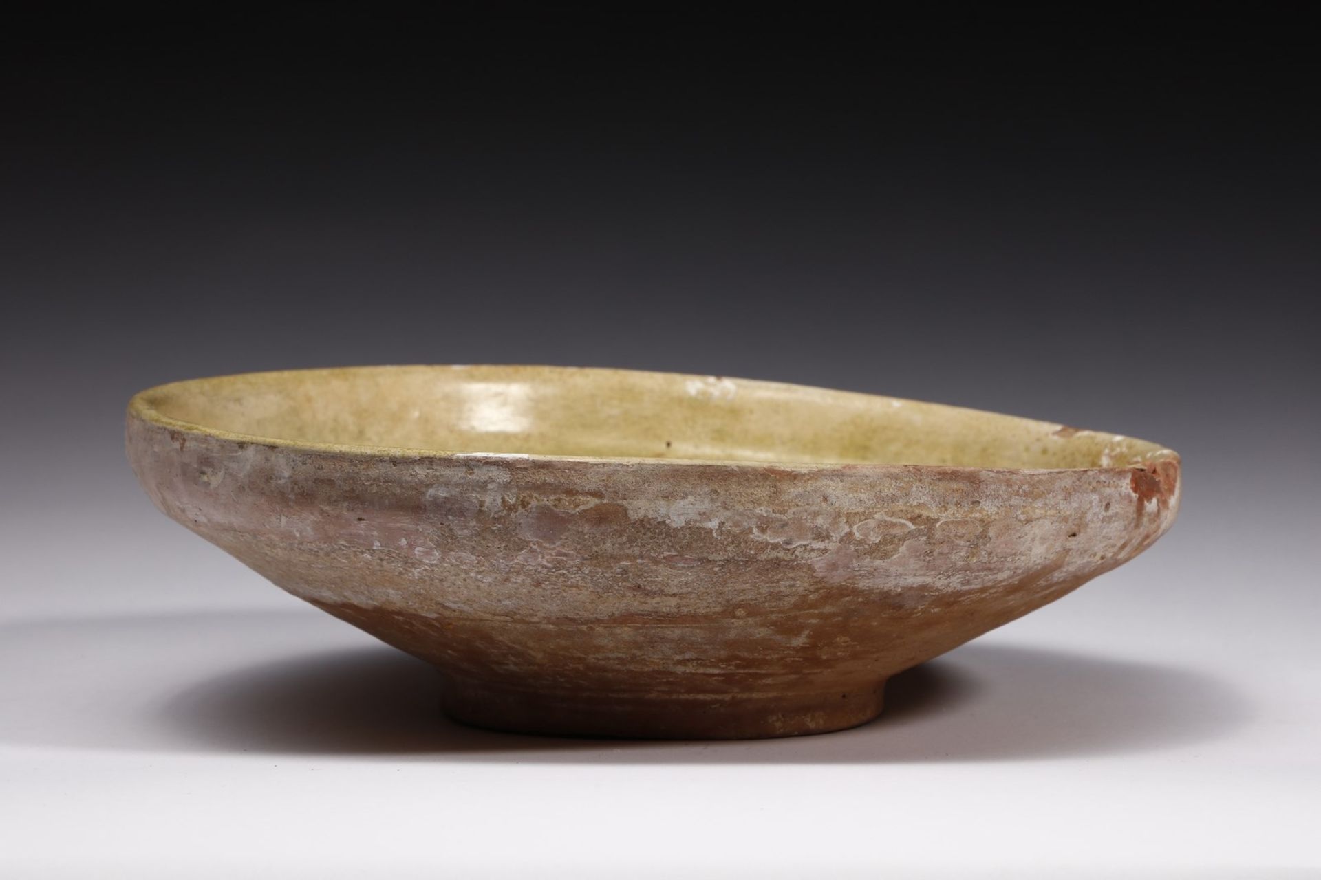 . An earthenware bowl incised with central sun Middle East or Cyprus, possibly Byzantine period . - Image 2 of 4