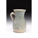 Arte Islamica A pottery coffee pot with abstract turquoise decorationCentral Asia or Morocco, 18th