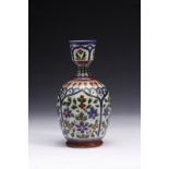 Arte Islamica A Mughal gilt enamel opaline glass bottle vase India, 19th century .