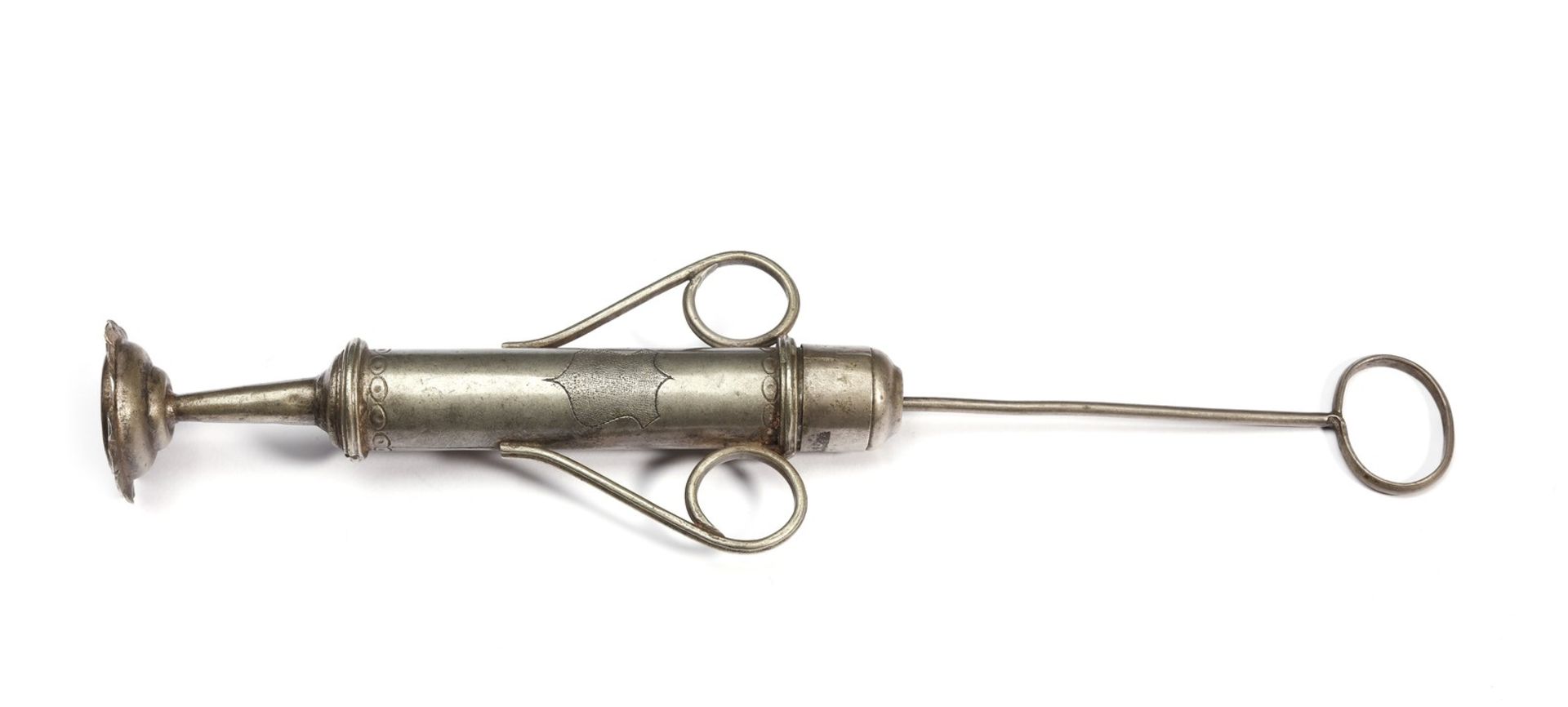 Arte Indiana A silver Holi Syringe (Pichkari)Norther Inida, 19th century . - Image 4 of 5