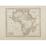 Arrowsmitht Afrique, circa 1820Etching watercolor on vergellata paper.