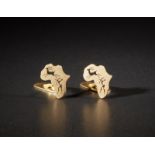 AUTORE NON IDENTIFICATO Cufflinks,Gold..