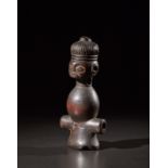 Chokwe o Lwena - Repubblica democrtica del Congo, Angola Anthropomorphic whistle.Hardwood with dark