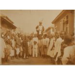 AUTORE NON IDENTIFICATO Mascherata, early 1900s.Gelatin print with silver salts..