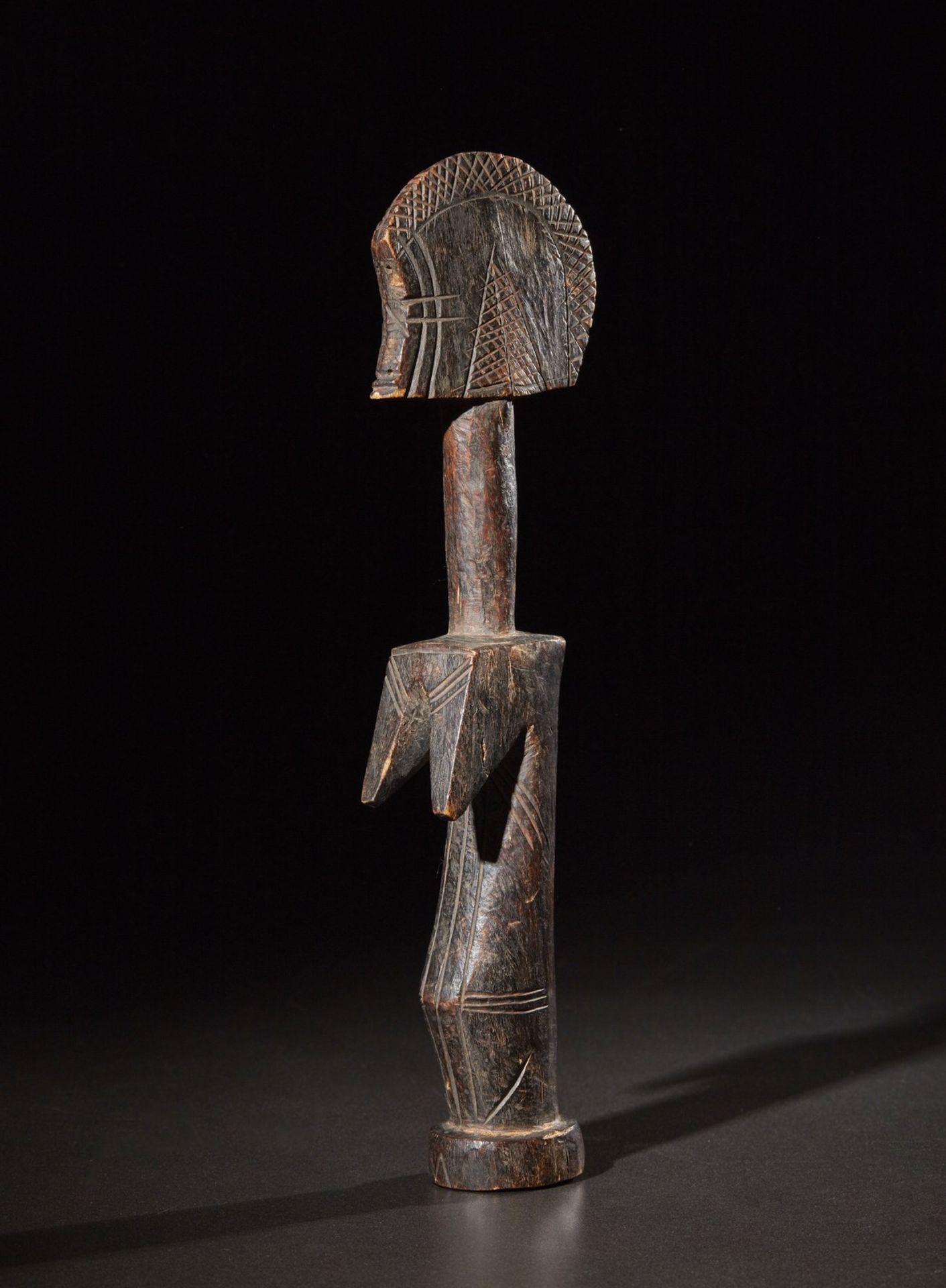 Mossi - Burkina Faso Fertility doll.Hardwood with dark patina.Signs of use.