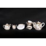 A white porcelain eight cover tea service Japan, 19th century Mint conditions. Provenance: Important