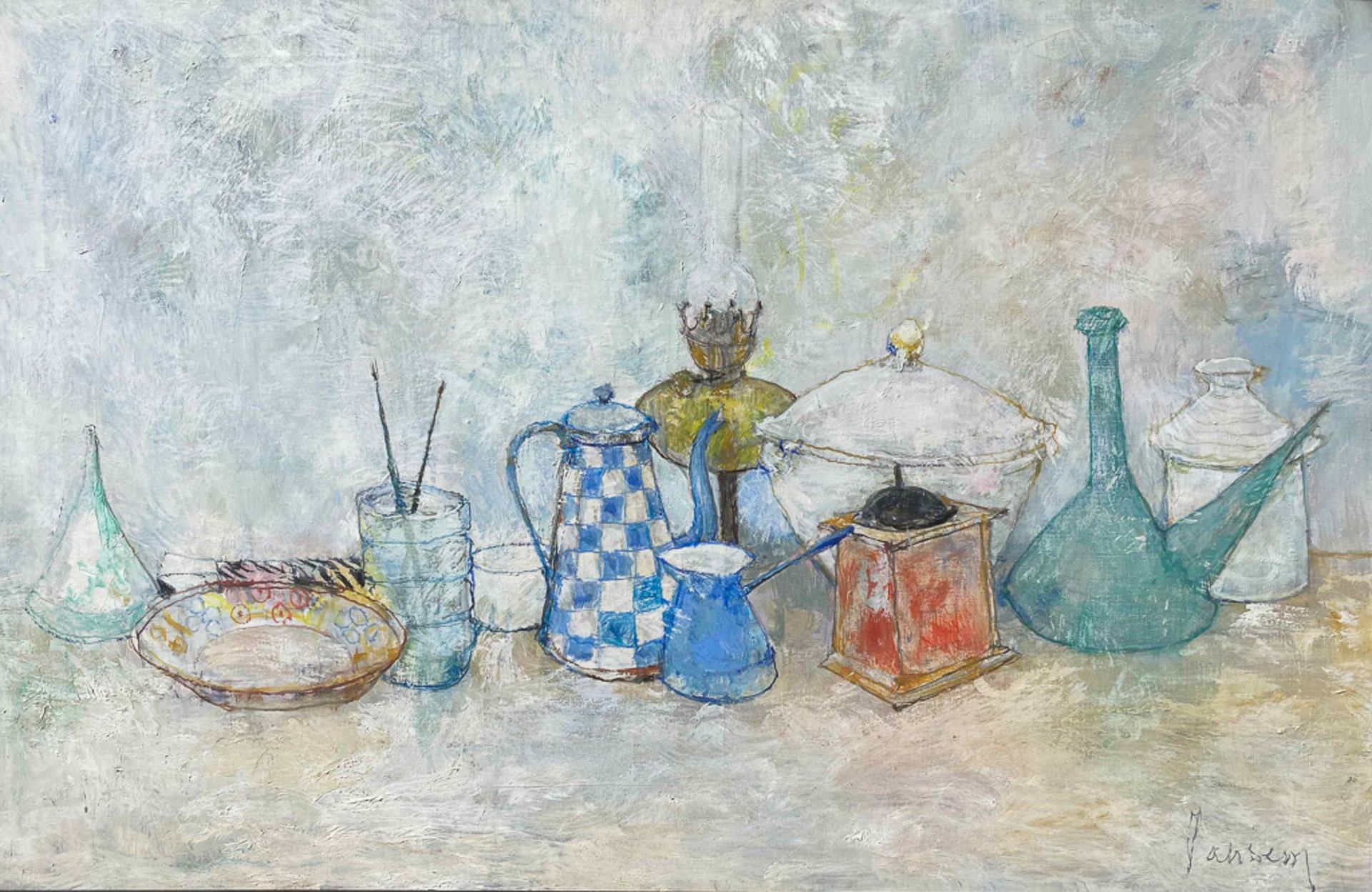 JANSEM - NATURE MORTE À LA CAFETIÈRE