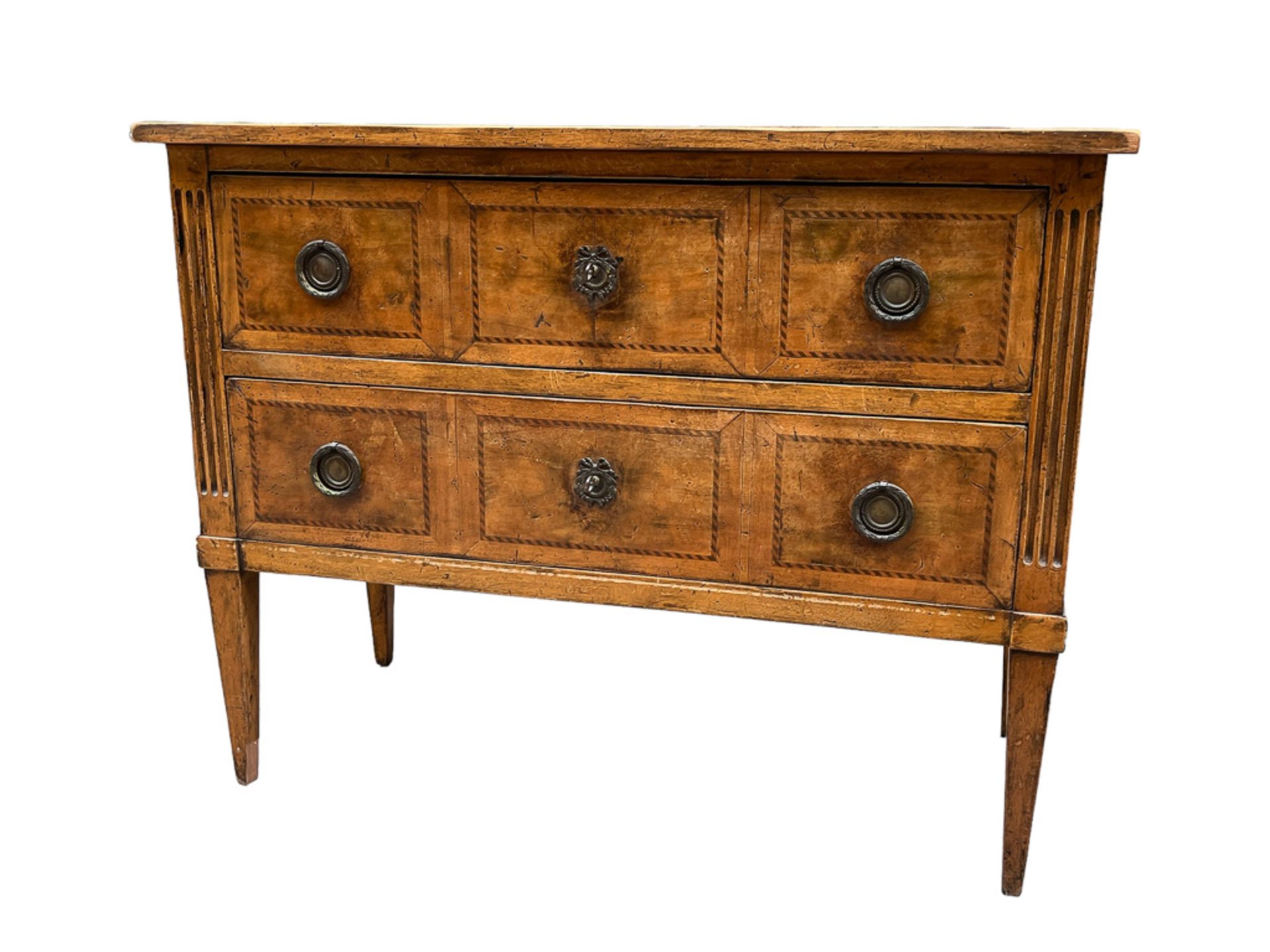 ÉPOQUE LOUIS XVI - COMMODE EN BOIS À 2 TIROIRS - Image 2 of 8