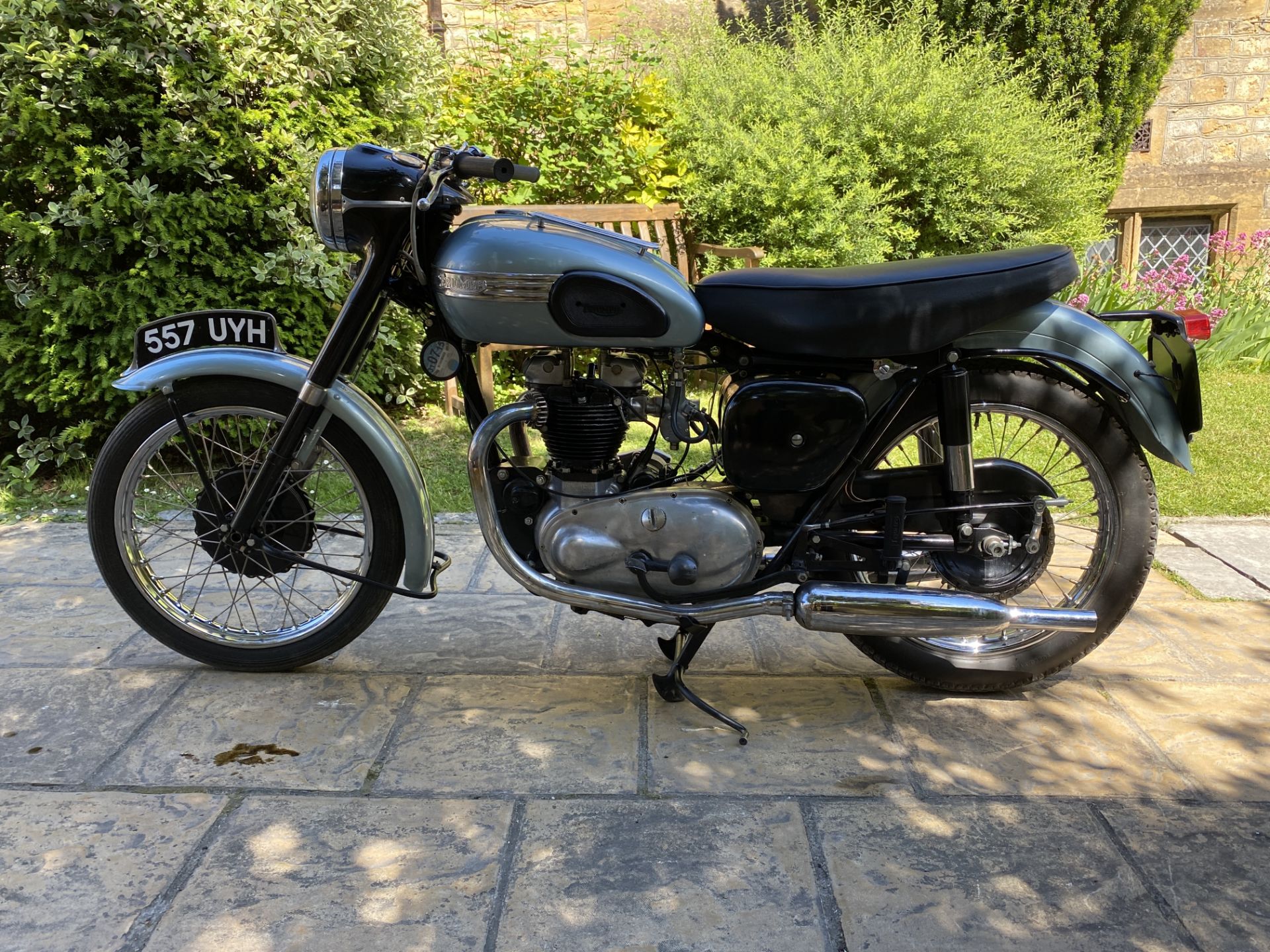 1955 Triumph T110 Registration number 557 UYH Frame number 57651 Engine number T11057651 37,379 - Image 2 of 14