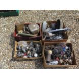 Assorted carburettors and cables Being sold without reserve