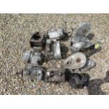 Assorted gearboxes, crankcases and a cylinder head Being sold without reserve