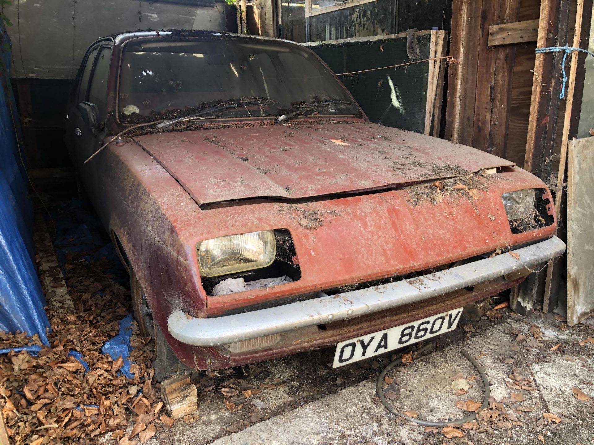 1980 Vauxhall Chevette Saloon 1.3 Being sold without reserve Registration number OYA 860V Garage