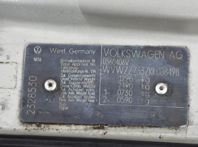 1990 VW Scirocco GT Registration number G987 JJW Chassis number VWVZZZ53ZKK008498 Engine number - Image 38 of 39