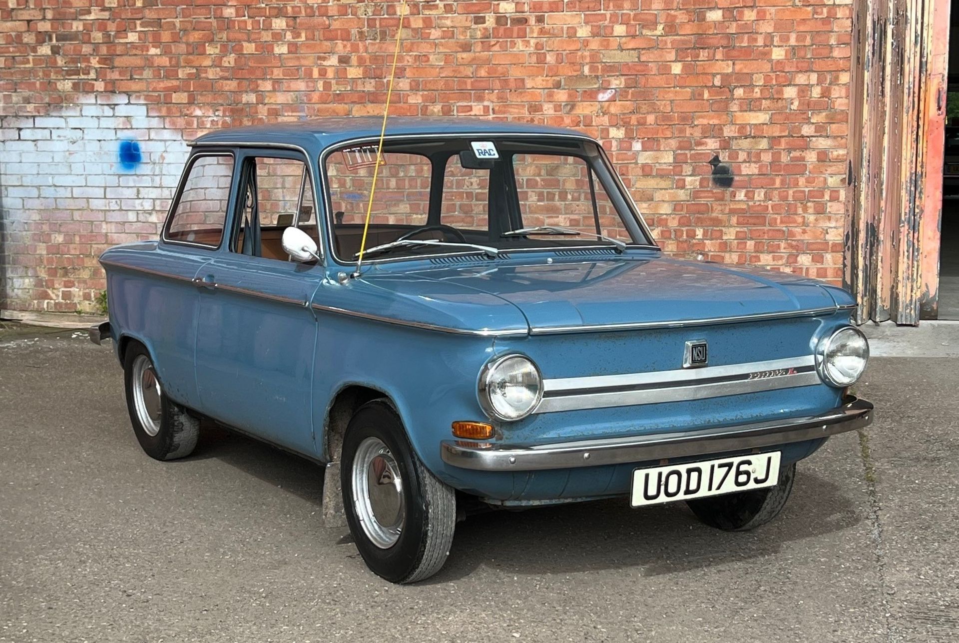 1971 NSU Prinz 4L Registration number UOD 176J Blue with tan interior Original tool kit Spare