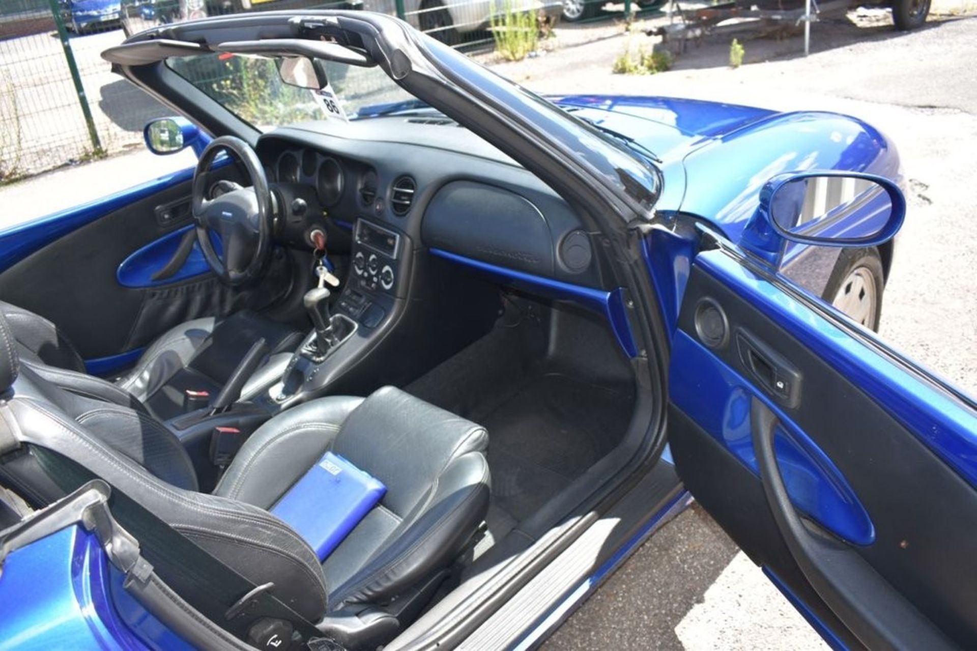 1997 Fiat Barchetta 16V Registration number P439 LVC Metallic blue Left hand drive Three previous - Image 7 of 12