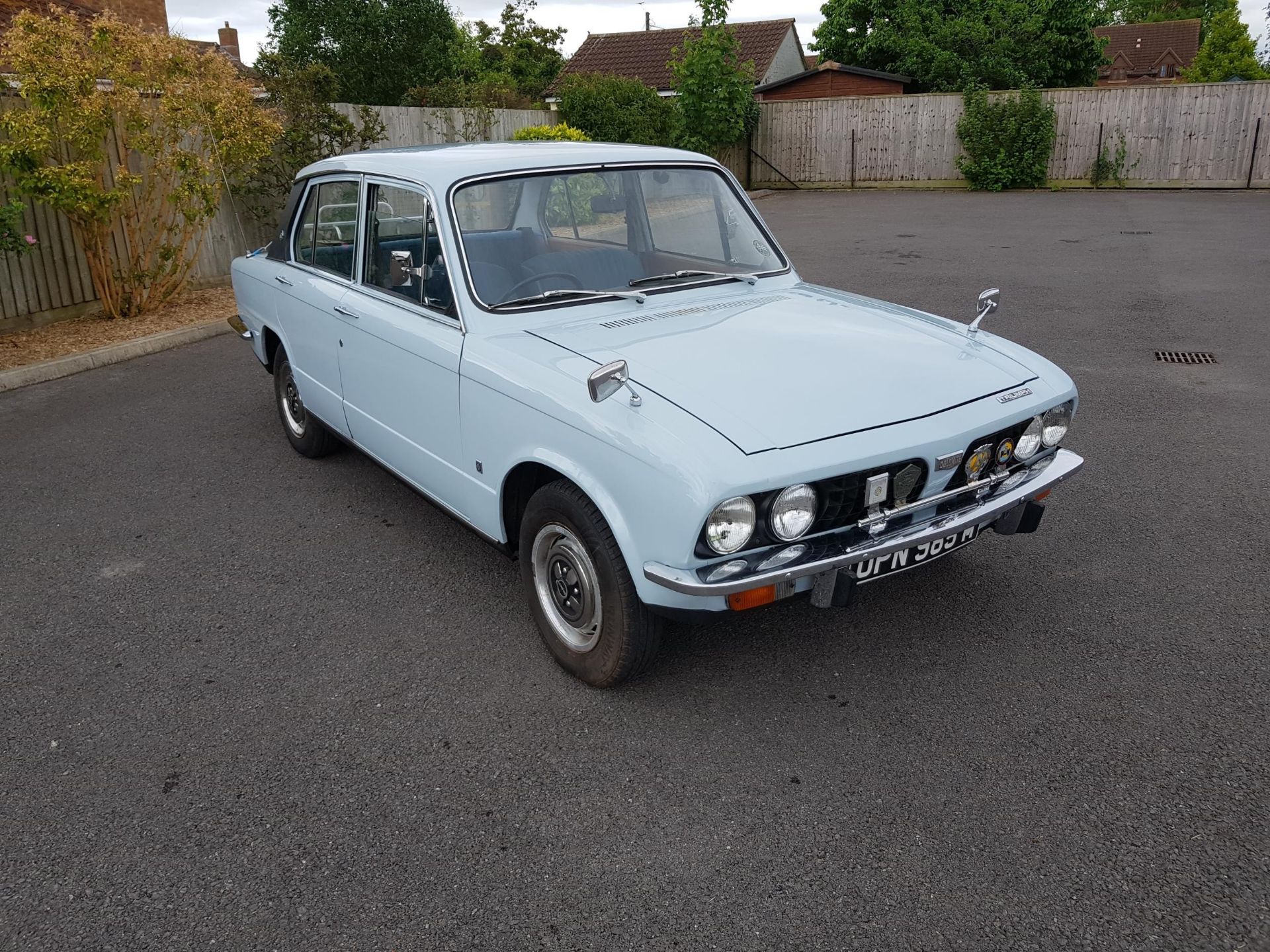 1974 Triumph Dolomite 1850 Registration number OPN 985M Light French blue with blue cloth interior - Image 2 of 14