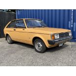 1980 Talbot Sunbeam 1.0 LS Being sold without reserve Registration number DTX 303V Tangerine with