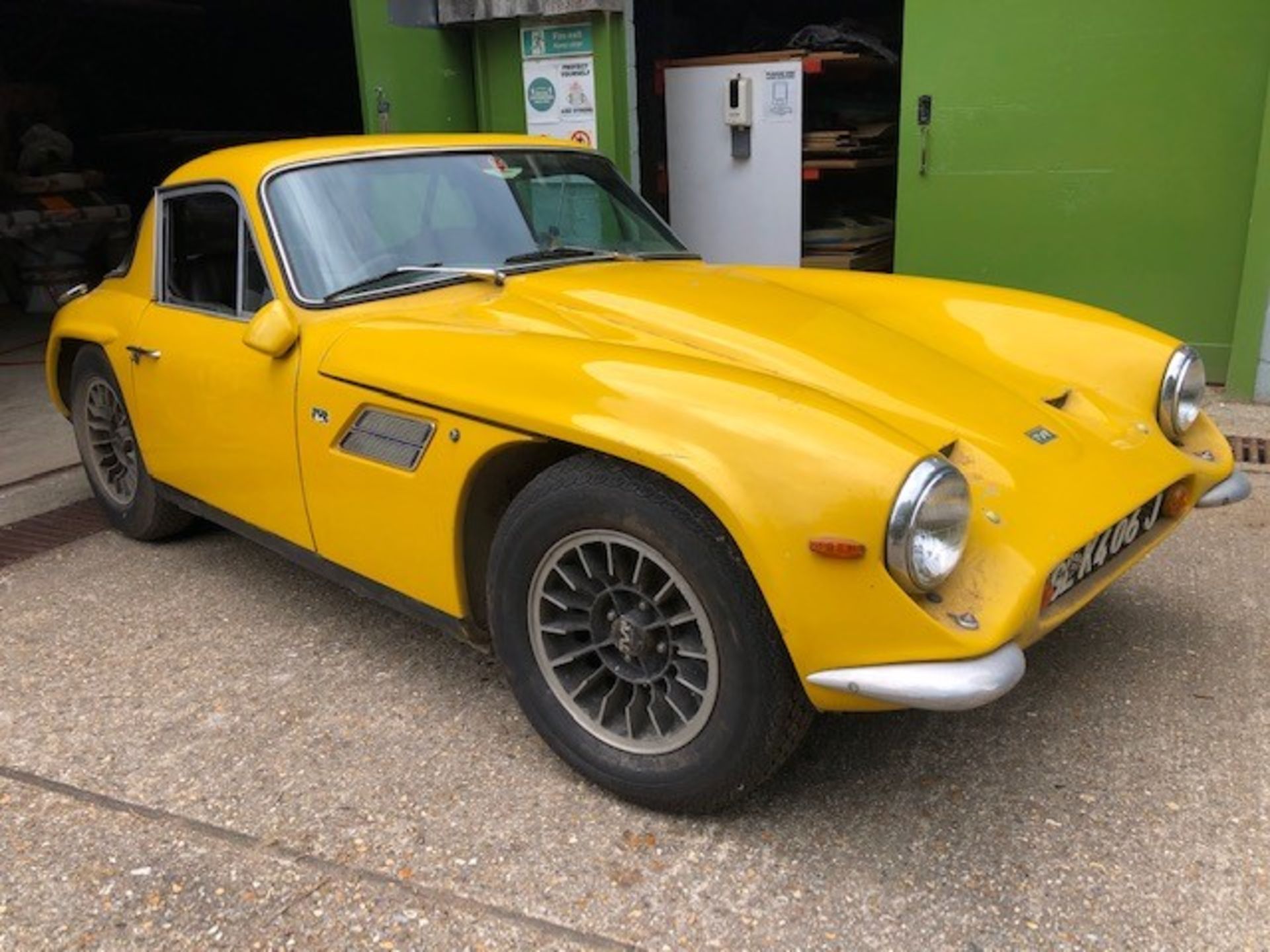 1971 TVR Tuscan Registration number GLK 406J Chassis number LVX18706 Engine number 1429 Yellow