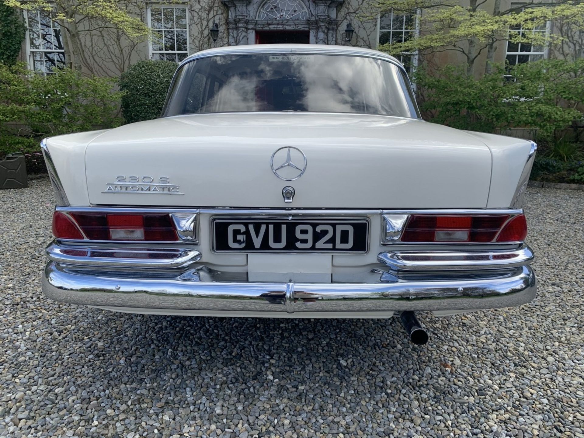 1966 Mercedes-Benz 230S Registration number GVU 92D White with a blue interior Automatic Ex-South - Image 3 of 17