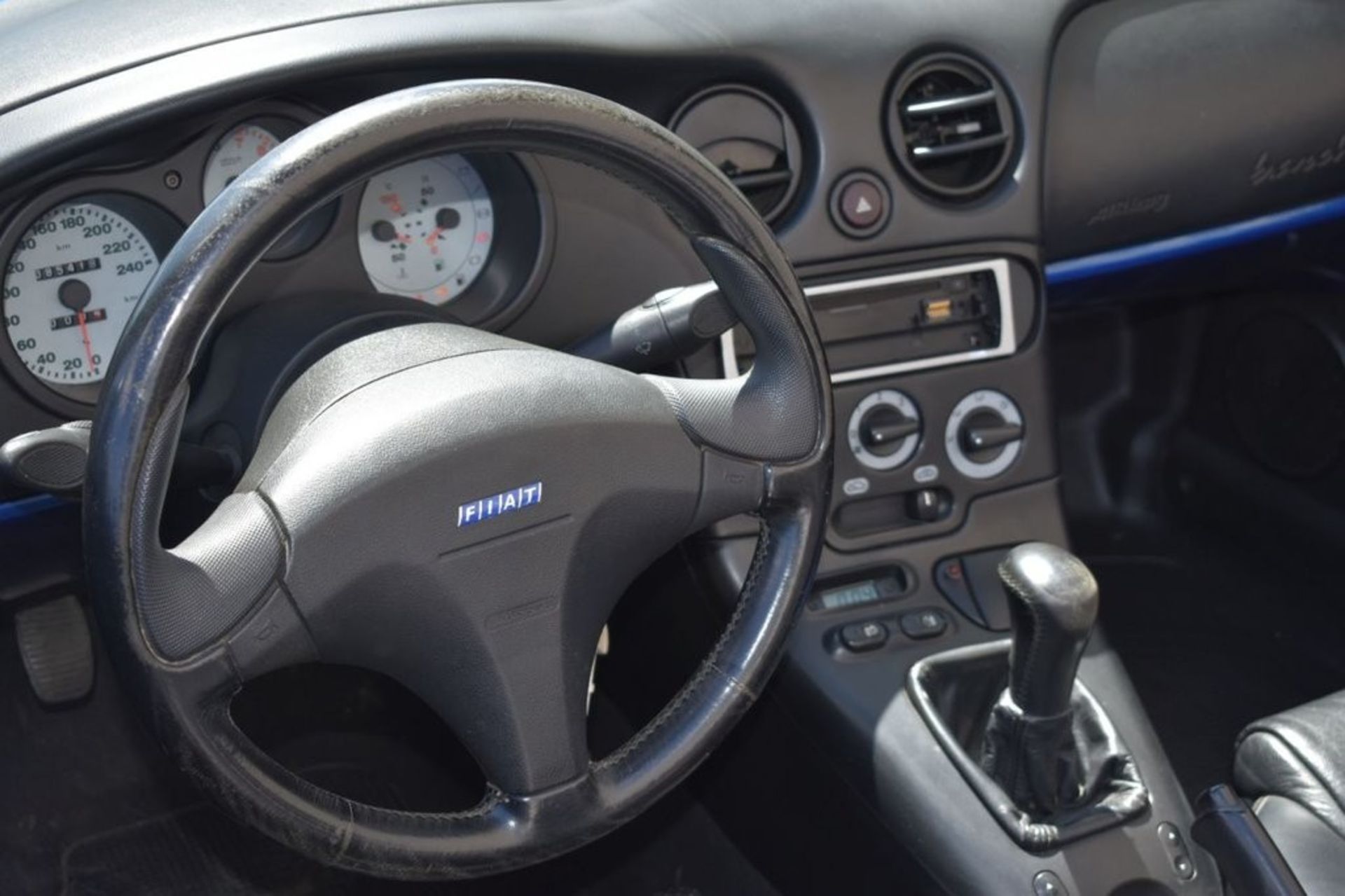 1997 Fiat Barchetta 16V Registration number P439 LVC Metallic blue Left hand drive Three previous - Image 6 of 12