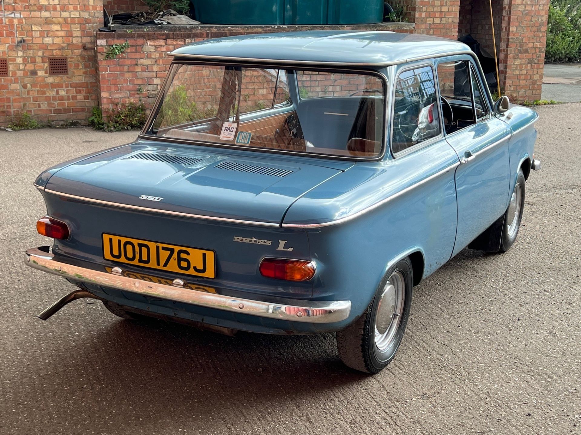 1971 NSU Prinz 4L Registration number UOD 176J Blue with tan interior Original tool kit Spare - Image 5 of 6