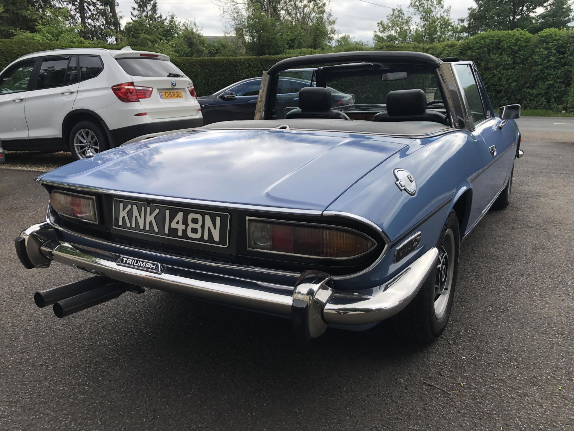 1975 Triumph Stag Registration number KNK 148N French blue with a black interior Automatic Gearbox - Image 4 of 57