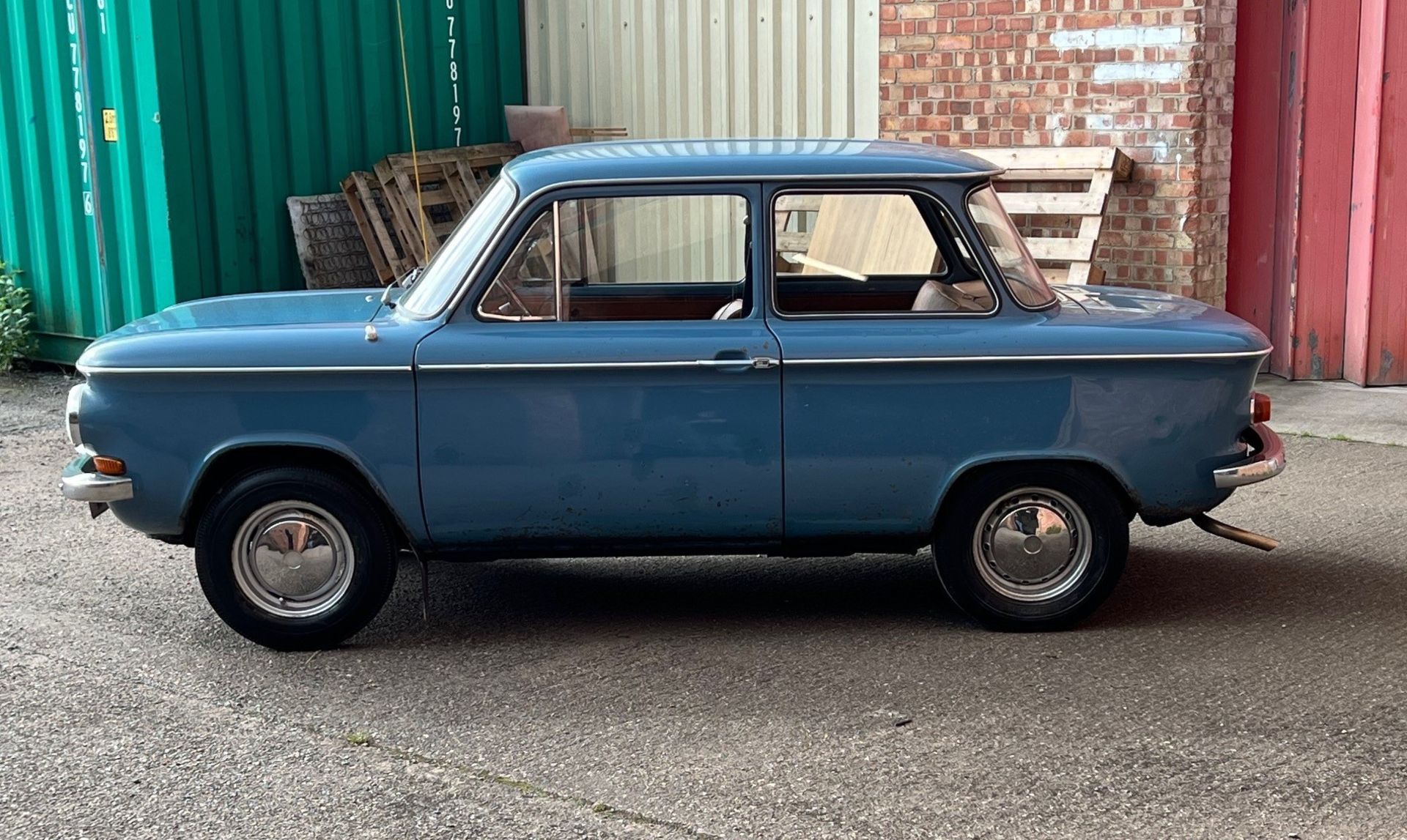 1971 NSU Prinz 4L Registration number UOD 176J Blue with tan interior Original tool kit Spare - Image 4 of 6