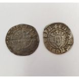 A hammered silver penny, and three others (4)