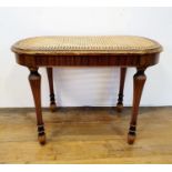 A Berkey & Gay stool, 62 cm wide
