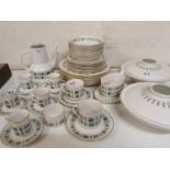 A Royal Doulton Tapestry pattern part coffee and dinner service (qty)