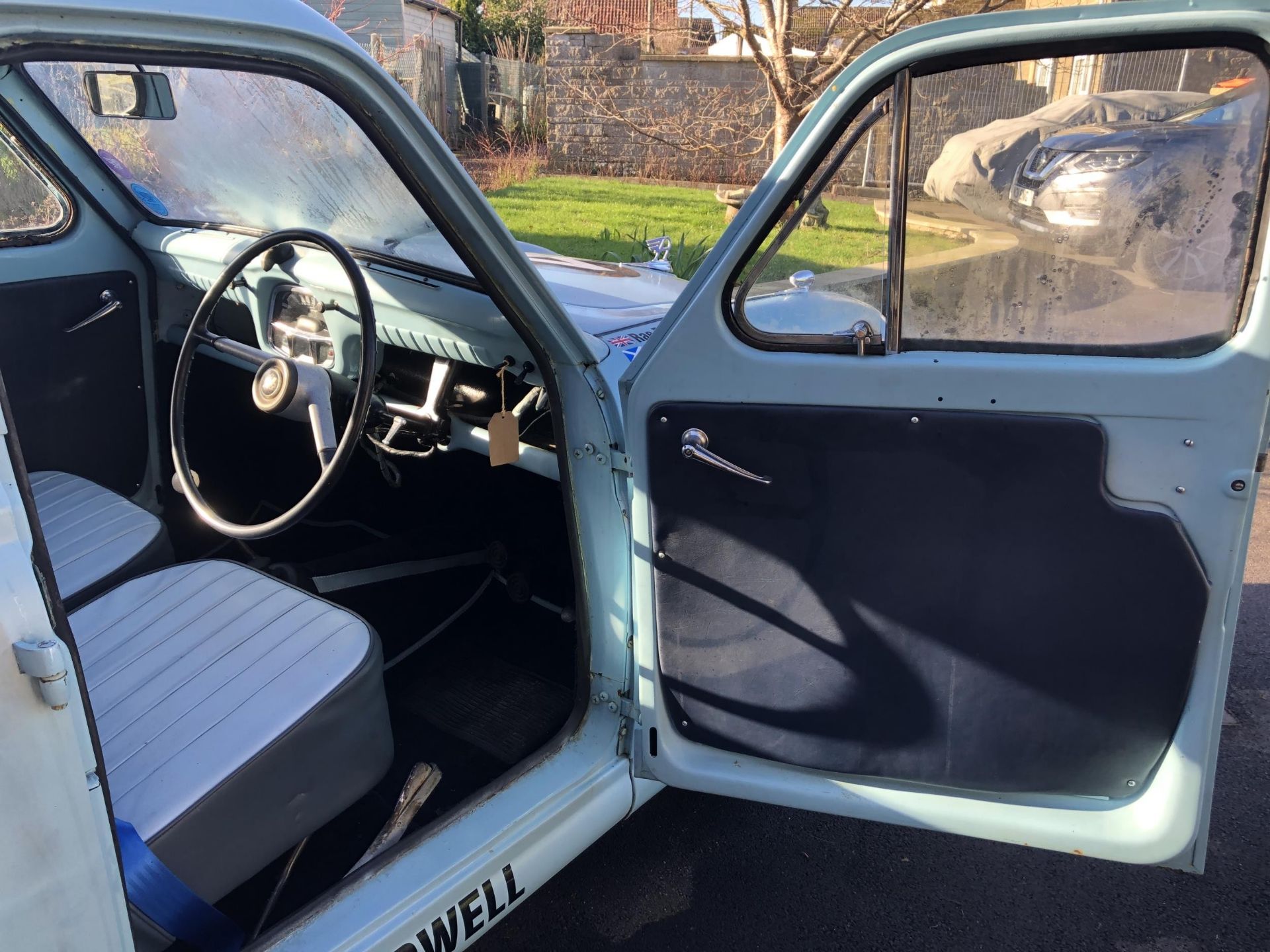 1957 Austin A35 Registration number XRL 634A Chassis number AS5HCS26284 Speedwell blue with two tone - Image 26 of 37